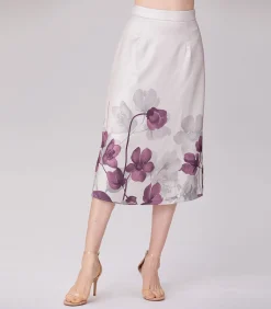 Smart & Joy Plaatsing Trapezerok met bloemenprint creme Sale
