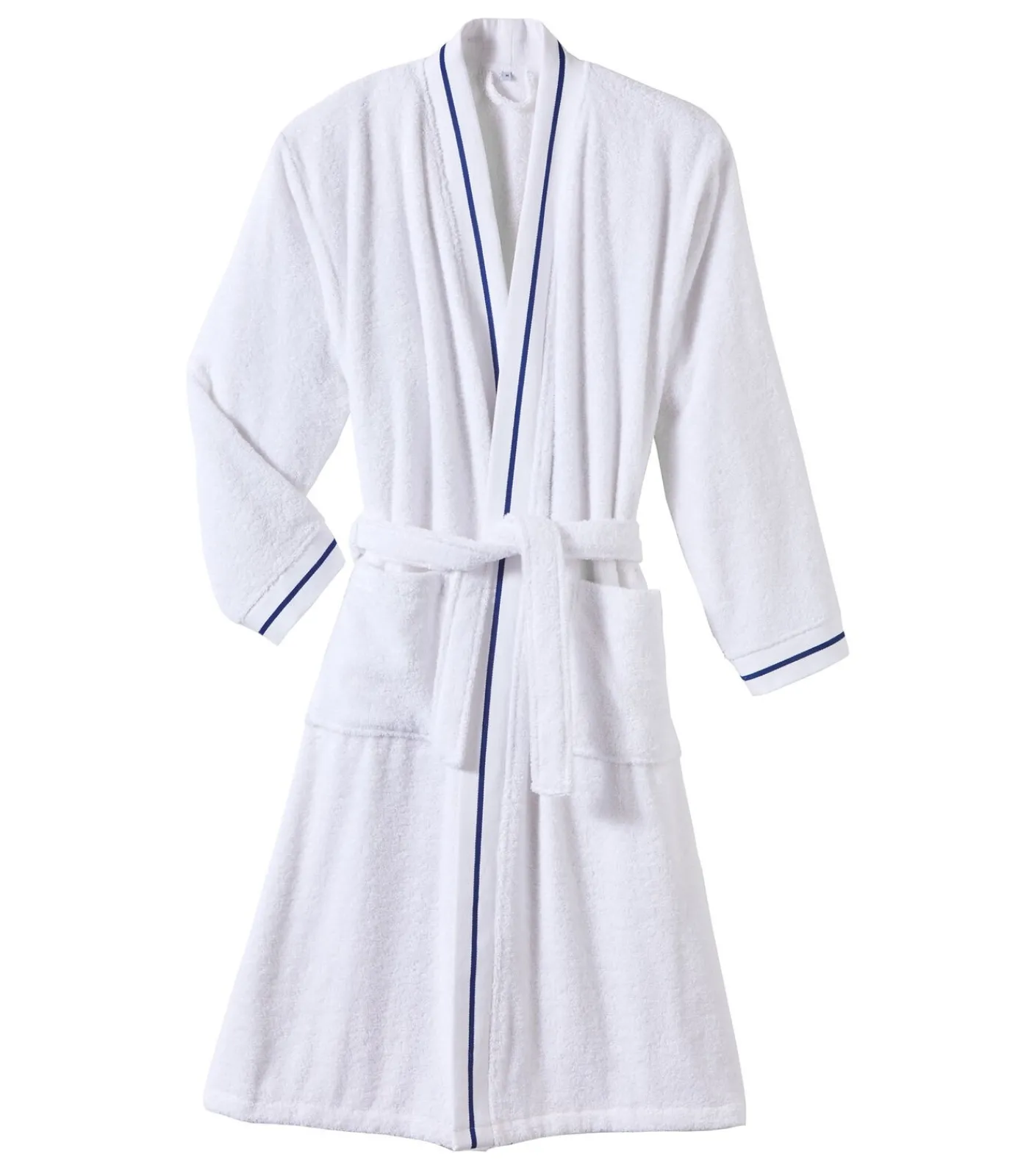 Blanc des Vosges PLAISANCE Blanc - Badjas unisex katoen white New