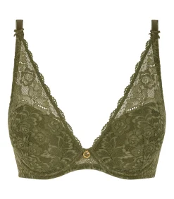 Aubade Plunge beha in sjaal model Rosessence green Online