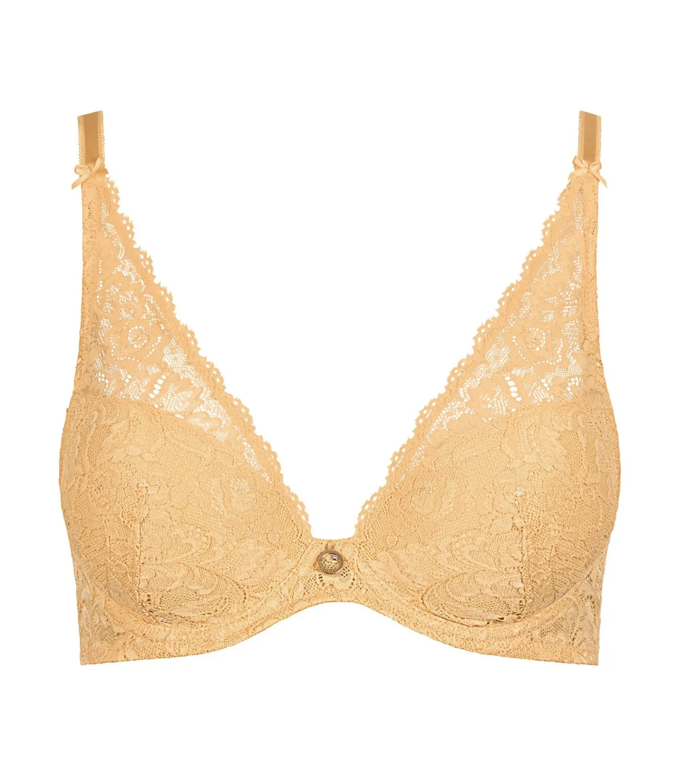 Aubade Plunge beha met beugels in sjaal model Rosessence yellow