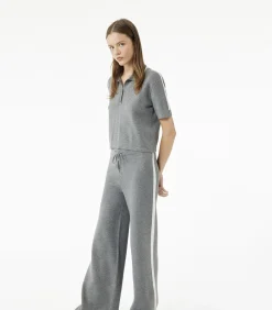 Koton Polo Trui Korte Mouwen Knoopsluiting darkGrey Online