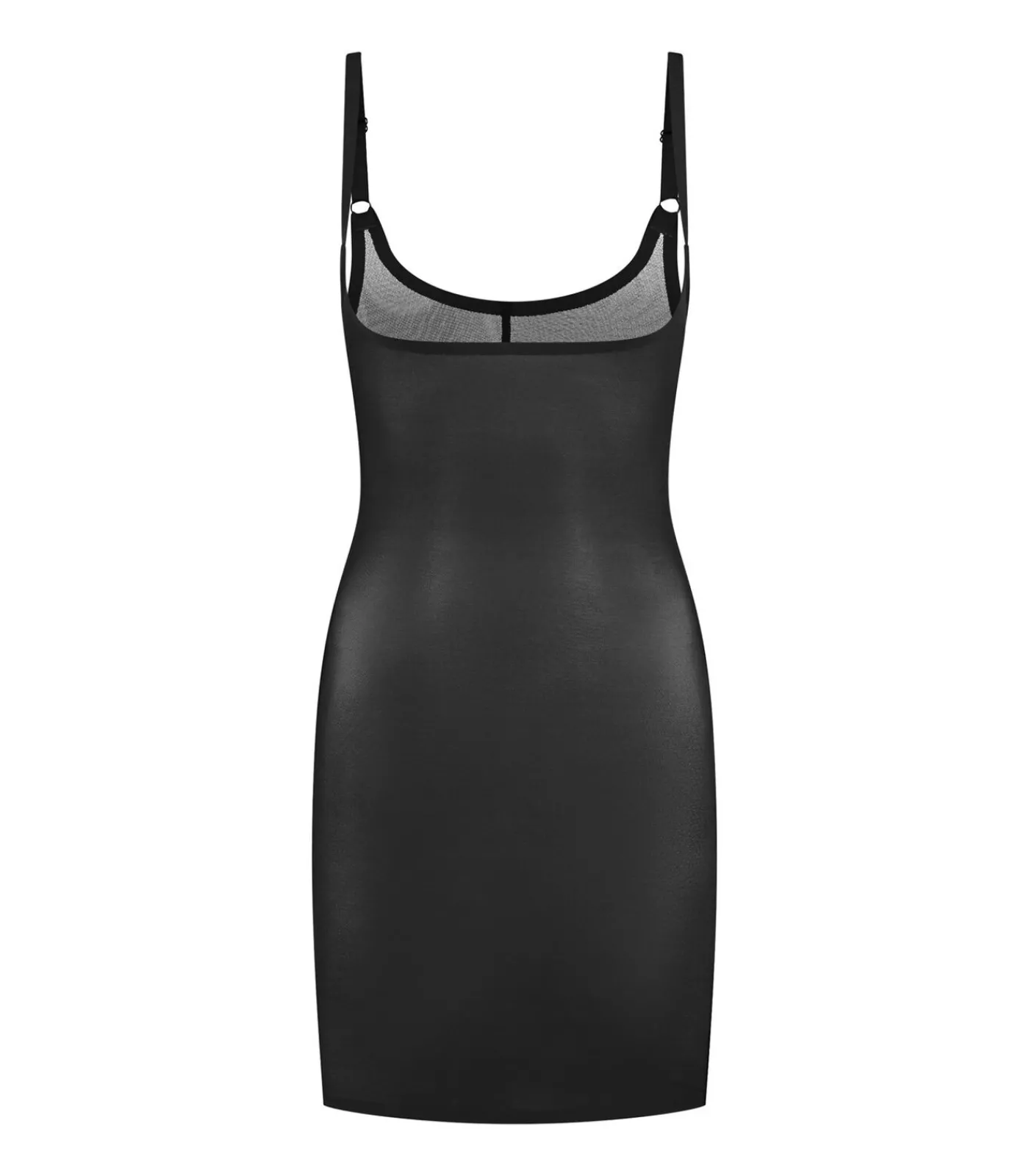Bye Bra Powermesh Open Buste Jurk black