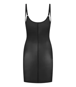 Bye Bra Powermesh Open Buste Jurk black