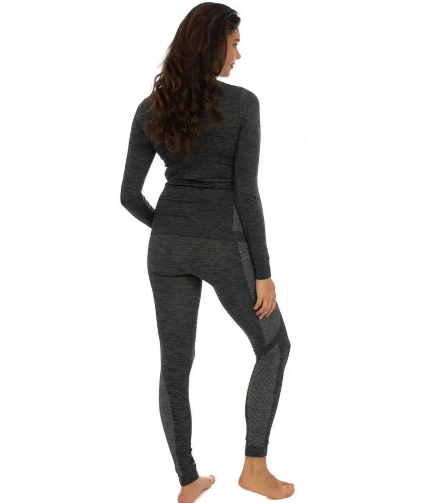Heatkeeper Premium Complete Thermoset Dames Zwart Melange black Sale