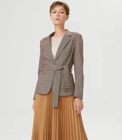 Smart & Joy Prince of Wales Patroon Suit jas brown Sale