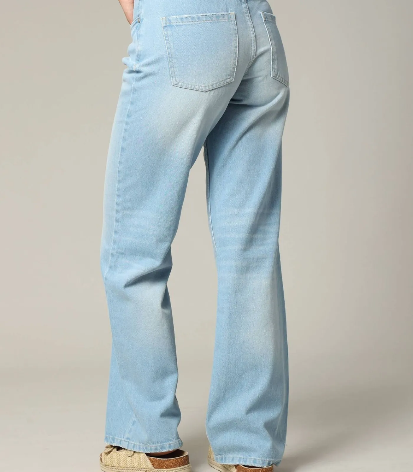 Deeluxe PRISTY - Denimjeans met wijde pijpen en ritssluiting lightBlue Online