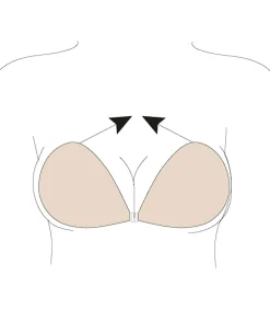 SELMARK Push-up zelfklevende schelpen beige Hot
