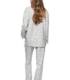 SELMARK Pyjama broek shirt lange mouwen P111 PREPPY FLOWERS taupe Online
