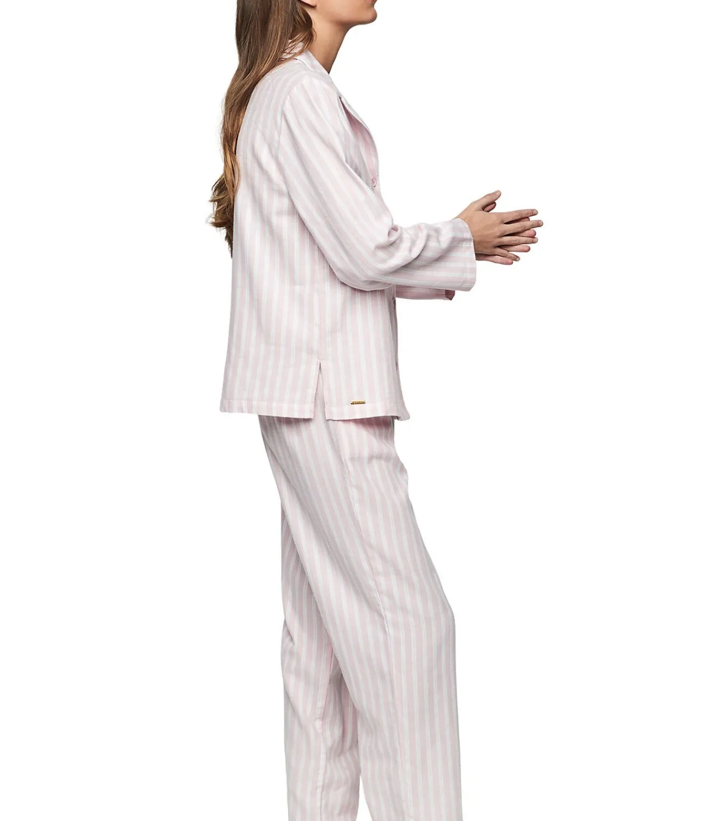 SELMARK Pyjama broek shirt lange mouwen P105 OXFORD pink Online