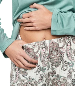 SELMARK Pyjama broek top lange mouwen P109 CACHEMIRE BAMBOO green Sale