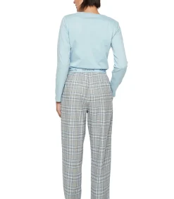 SELMARK Pyjama broek top lange mouwen P114 HERITAGE gray Online