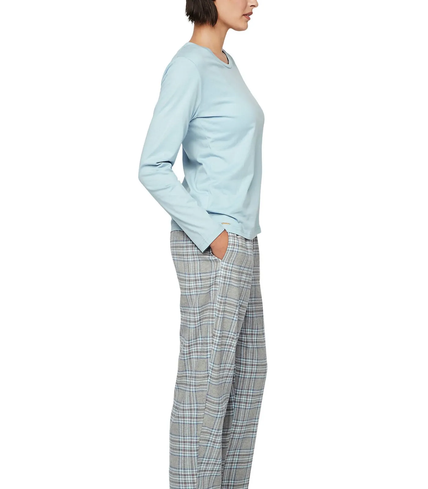 SELMARK Pyjama broek top lange mouwen P114 HERITAGE gray Online