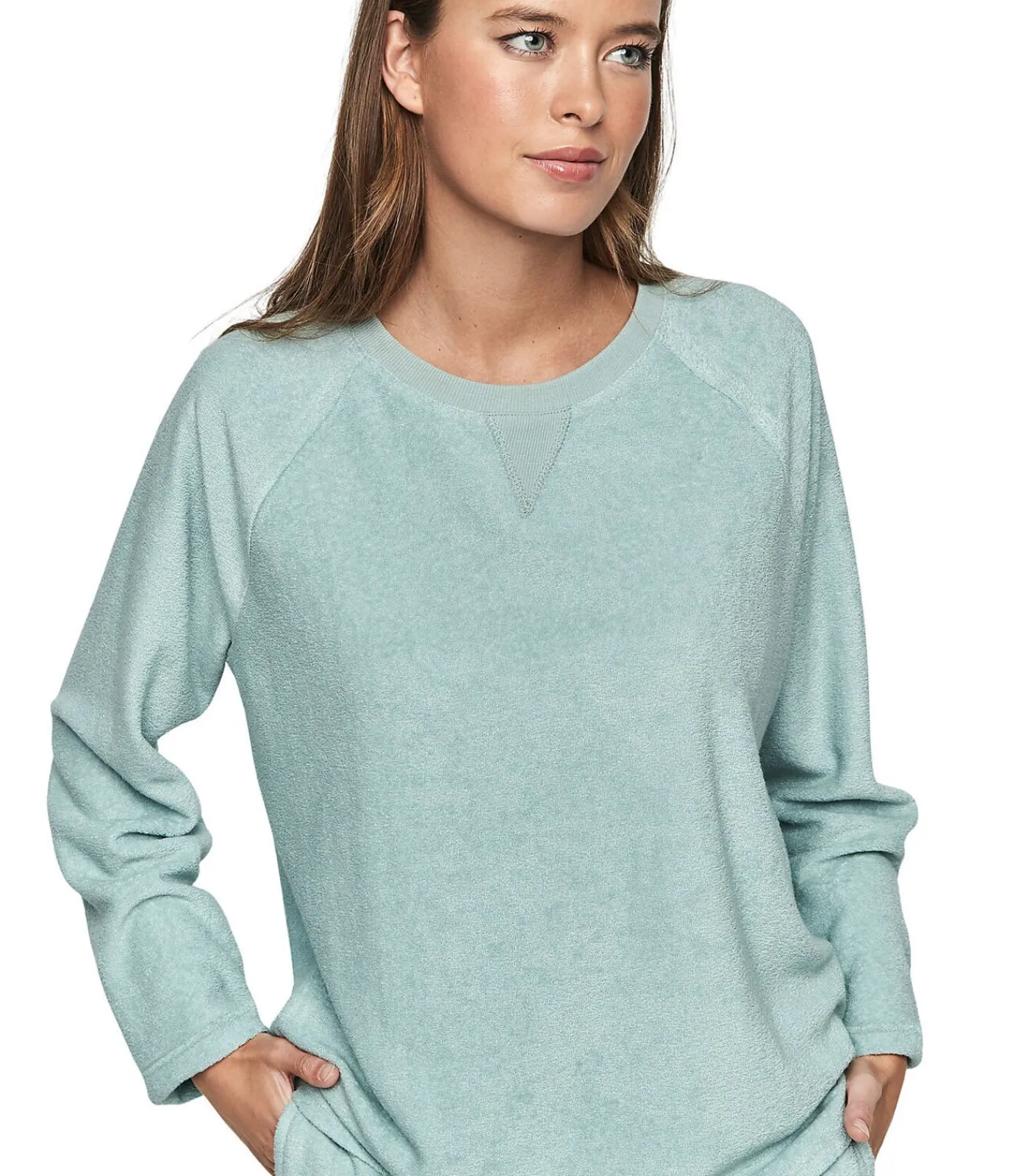 SELMARK Pyjama broek top lange mouwen P103 CUDDLY green Online