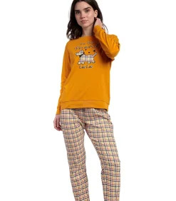 ADMAS Pyjama broek top lange mouwen LouLou Returns yellow Online