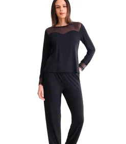 LISCA Pyjama broek top lange mouwen ROXANNE black New