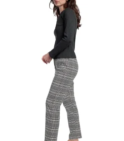 ADMAS Pyjama broek top lange mouwen Houndstooth gray