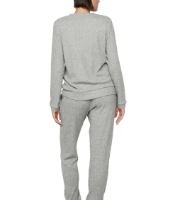 SELMARK Pyjama broek top lange mouwen P106 CLOUD NINE gray