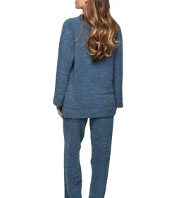 SELMARK Pyjama broek top lange mouwen P110 CANDY CLOUD blue Discount