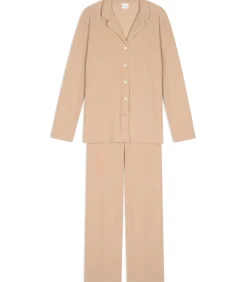LE CHAT Pyjama met knopen van microfleece LINETTE 116 brown