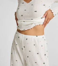 Hunkemöller Pyjama top Pointelle white Sale