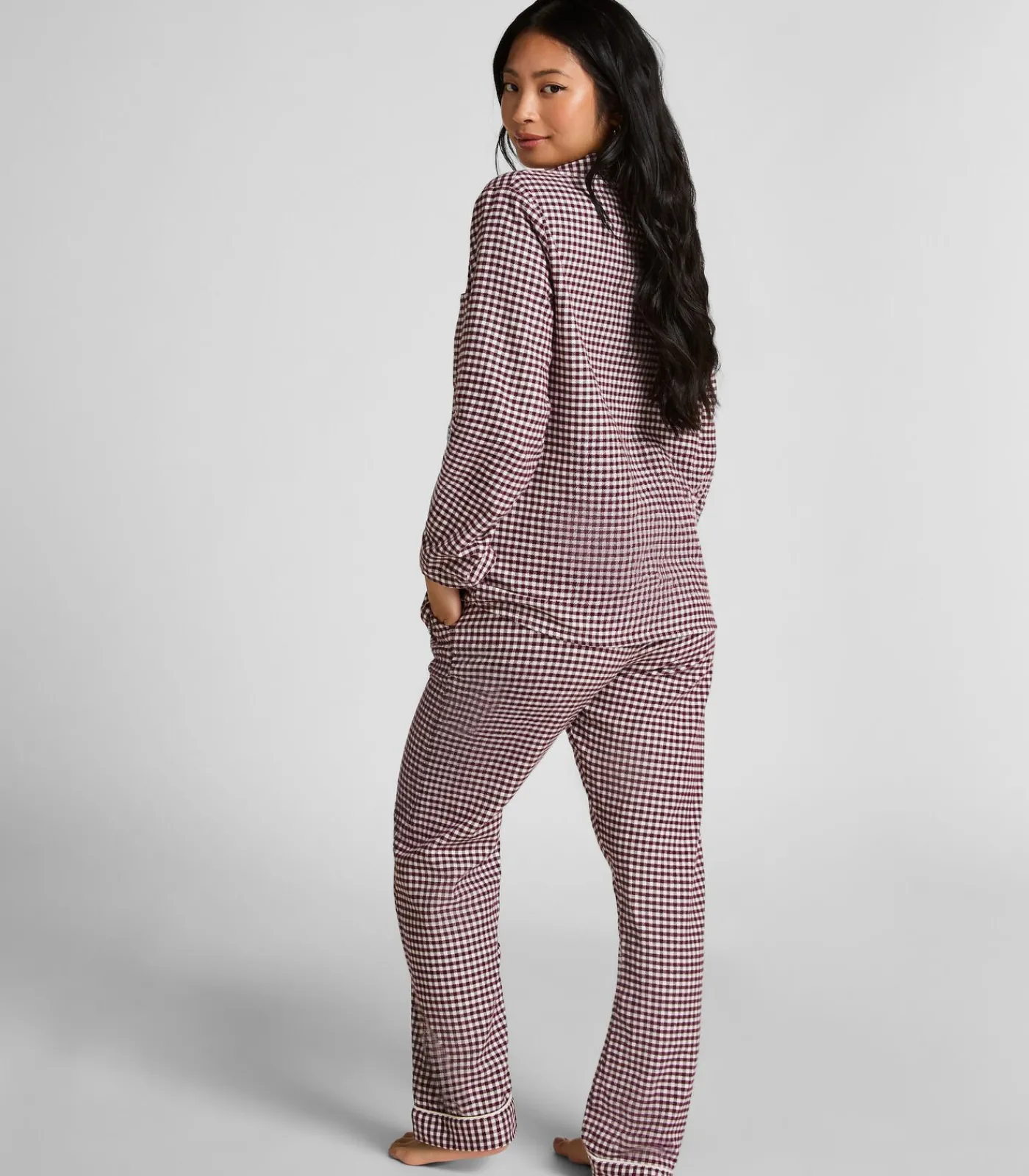 Hunkemöller Pyjamabroek Flannel purple Outlet