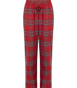 Hunkemöller Pyjamabroek Flannel red Outlet