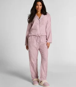 Hunkemöller Pyjamabroek Flannel purple Sale