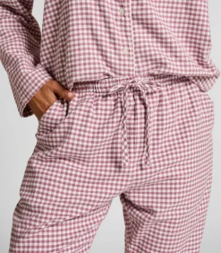 Hunkemöller Pyjamabroek Flannel purple Sale