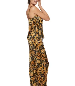 SELMARK Pyjamabroek hemdje tanktop P117 ACANTHUS black Outlet