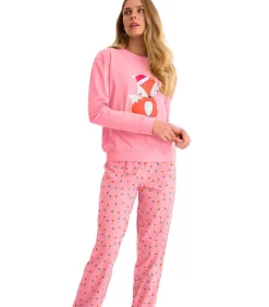 LISCA Pyjamabroek jogger top M lang FOXY pink Clearance
