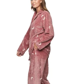 SELMARK Pyjamabroek shirt lange mouwen P112 ETOILE DE SOIR pink Clearance