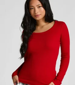 Hunkemöller Pyjamatop Katoen red Outlet