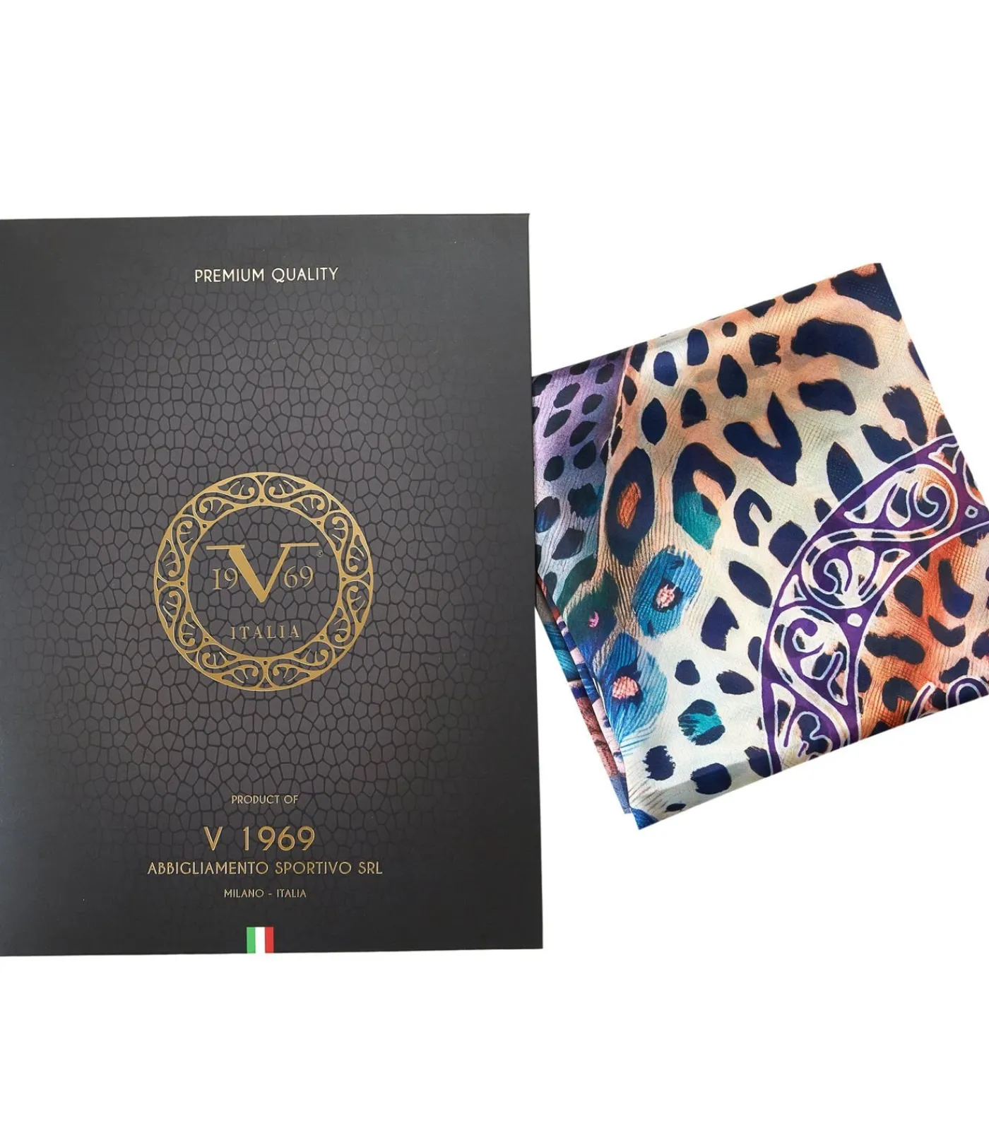 V1969 Rainbow Felins zijden carré multicolor Best