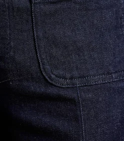 La Fée Maraboutée Rechte jeans met wijde pijpen van biologisch katoen darkBlue Sale