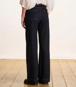 La Fée Maraboutée Rechte jeans van biologisch katoen darkBlue