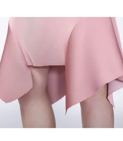 Smart & Joy Rechte rok met uitlopende zijkanten pink Clearance