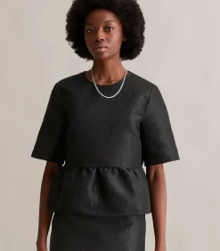 Marc O’Polo DENIM Regular blouse met korte mouwen black Best