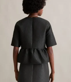 Marc O’Polo DENIM Regular blouse met korte mouwen black Best