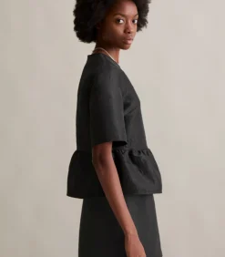 Marc O’Polo DENIM Regular blouse met korte mouwen black Best