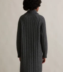 Marc O’Polo DENIM Relaxte gebreide jurk darkGrey Discount