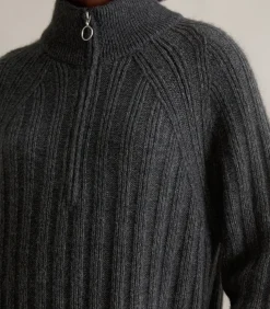 Marc O’Polo DENIM Relaxte gebreide jurk darkGrey Discount