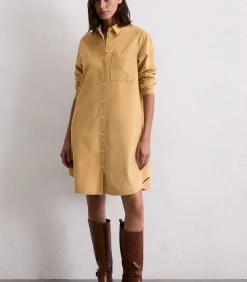 Marc O'Polo Relaxte overhemdjurk beige