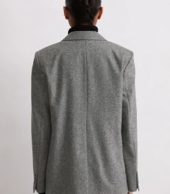 Marc O'Polo Relaxte tweed blazer darkGrey