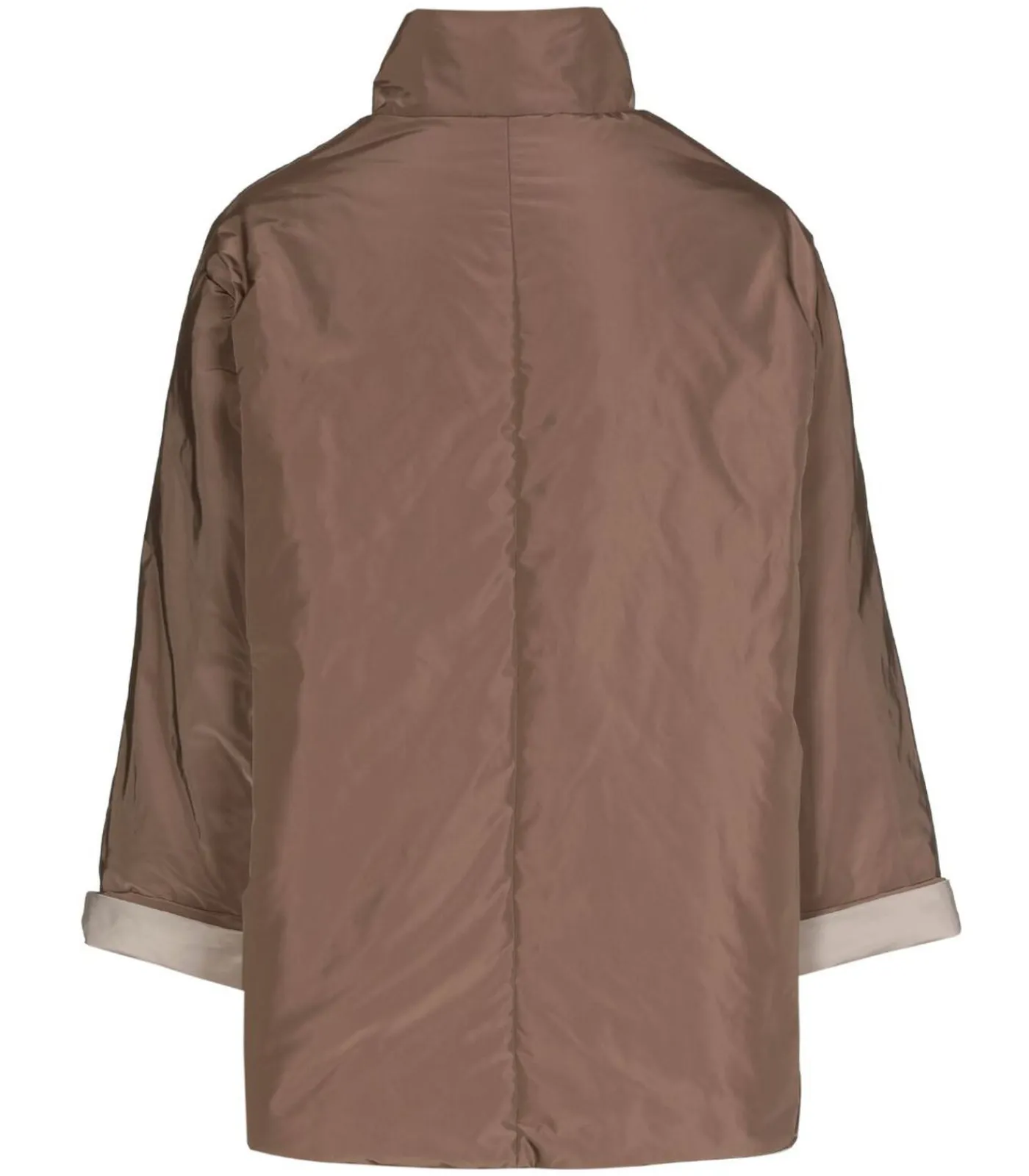 Marie Méro Reversible jasje in en vison taupe New
