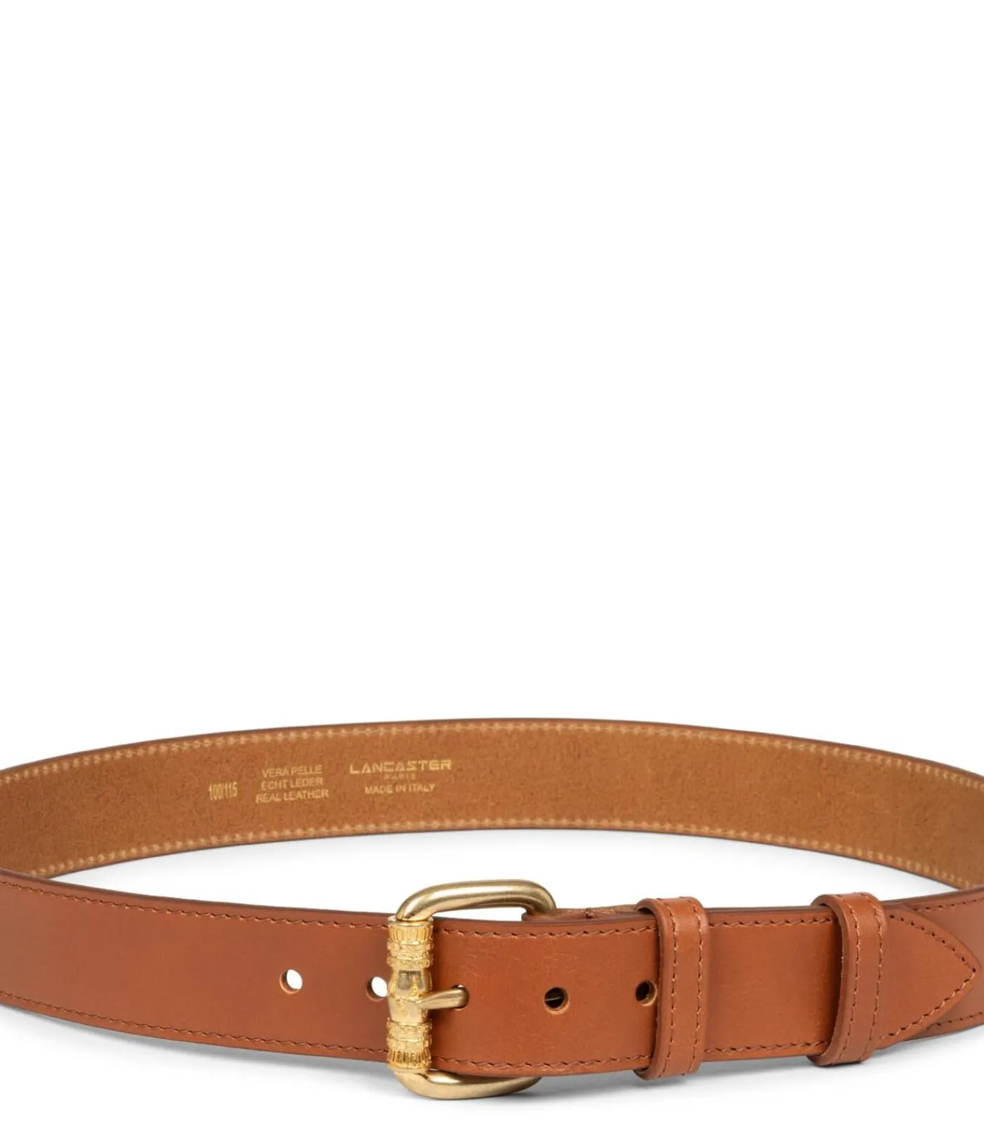 LANCASTER Riem - Ceinture Cuir Lisse Femme camel Best