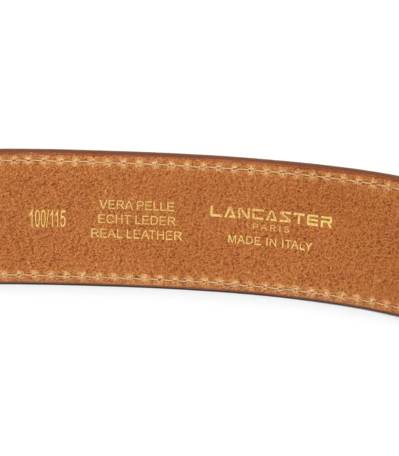 LANCASTER Riem - Ceinture Cuir Lisse Femme camel Best