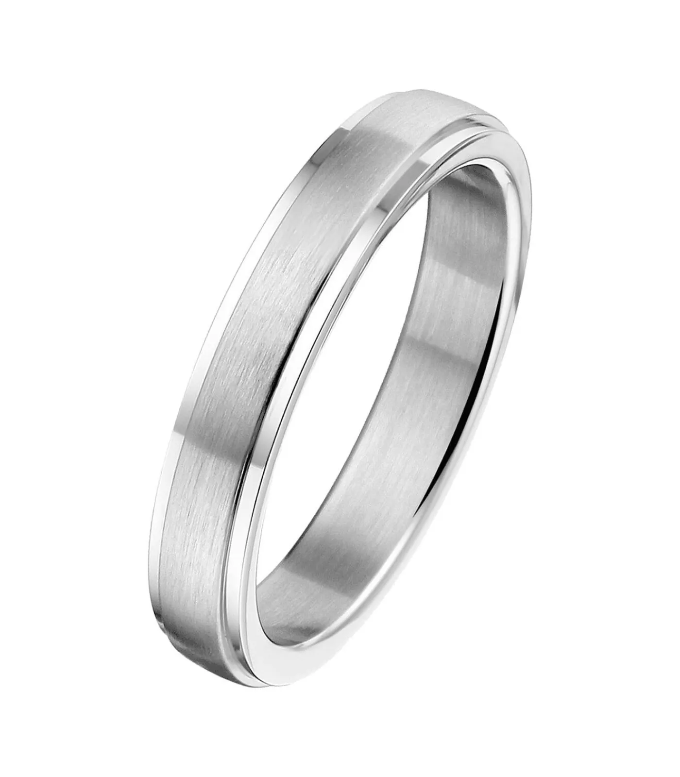 Lucardi Ring 'Bangkok' Staal - zilverkleurig silver Sale