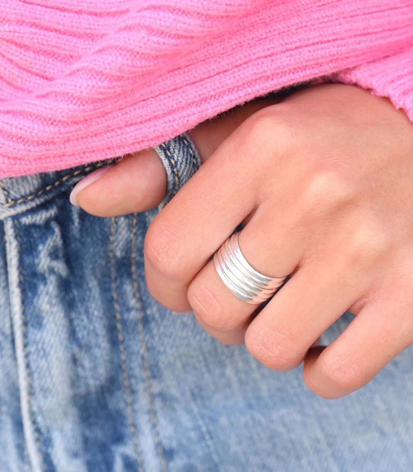 MES BIJOUX Ring "Chara" Zilver 925 / 1000 silver Sale