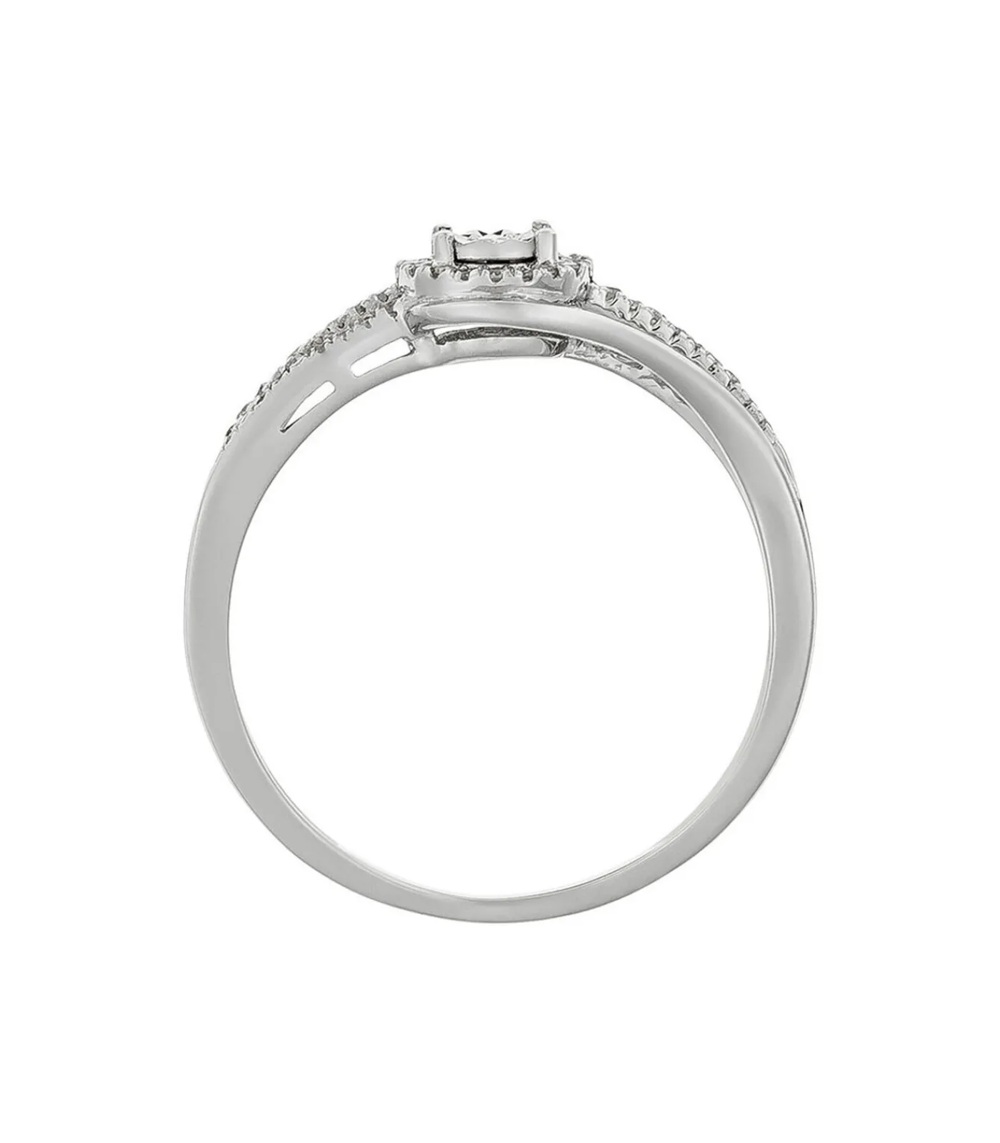 MES BIJOUX Ring "Elue de ton cœur" Goud en Diamanten silver Hot