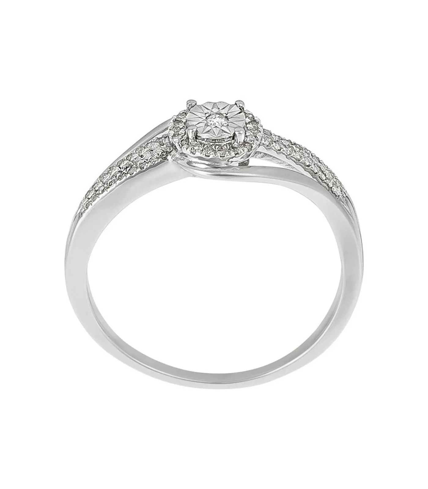 MES BIJOUX Ring "Elue de ton cœur" Goud en Diamanten silver Hot